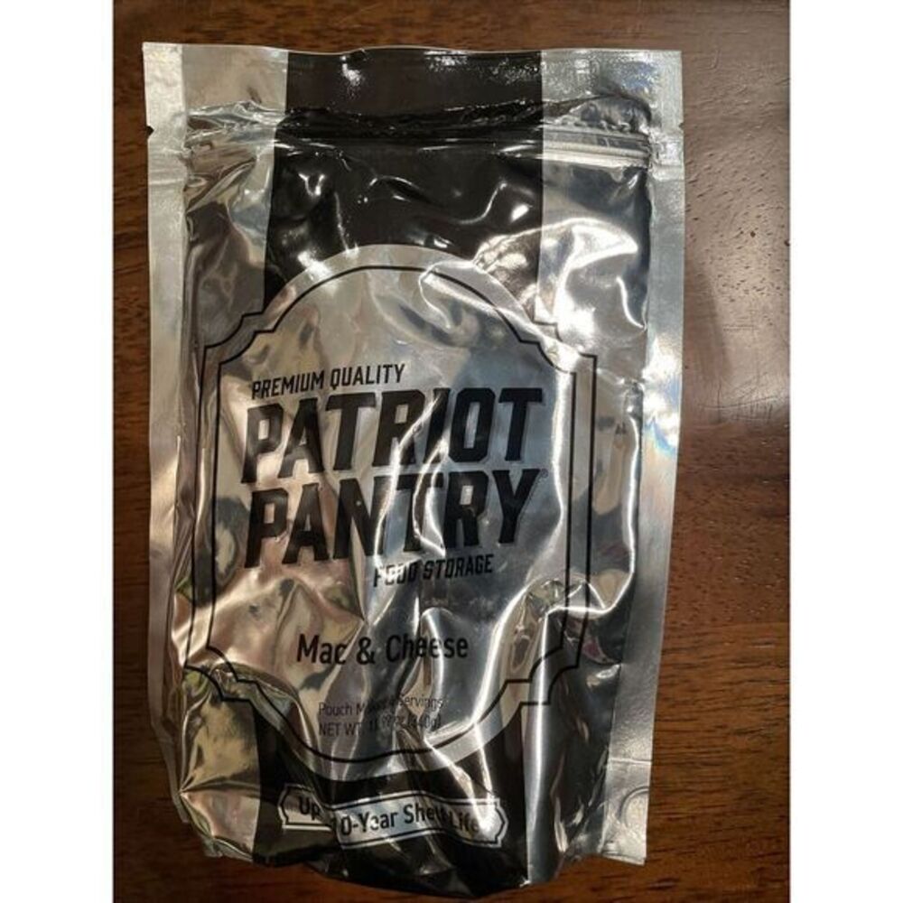 Patriot Pantry Survival Emergency Food Mac &‎ Cheese 4 Servings